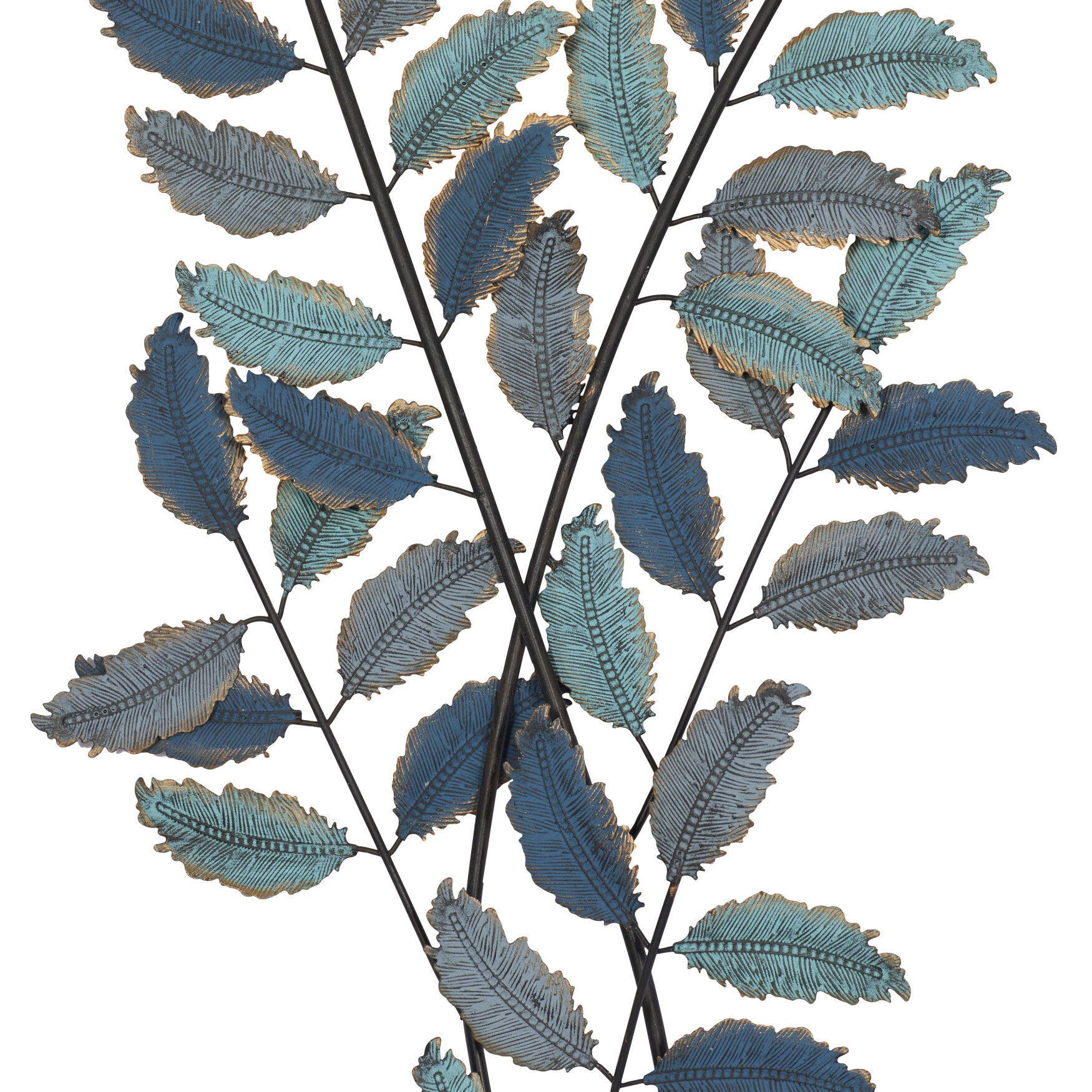 Blue Metal Traditional Floral Wall Decor, , alternate image number 4