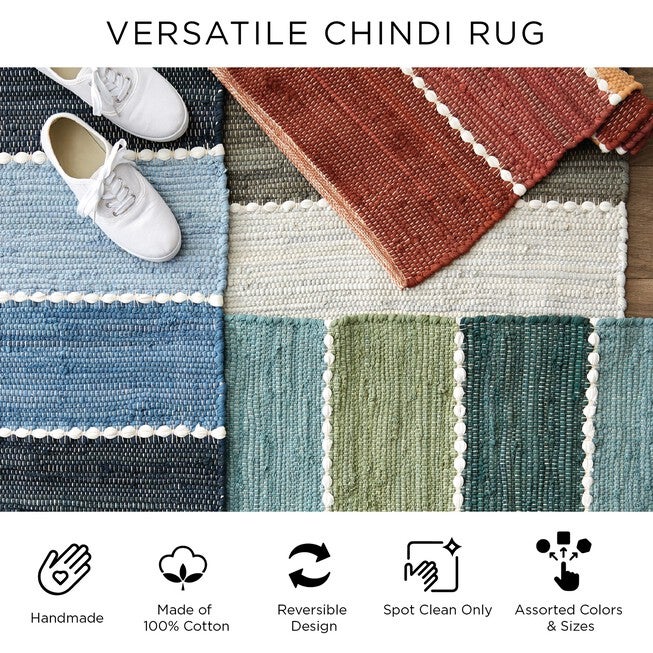 Black & White Buffalo Check Rag Rug 26X40, , alternate image number null