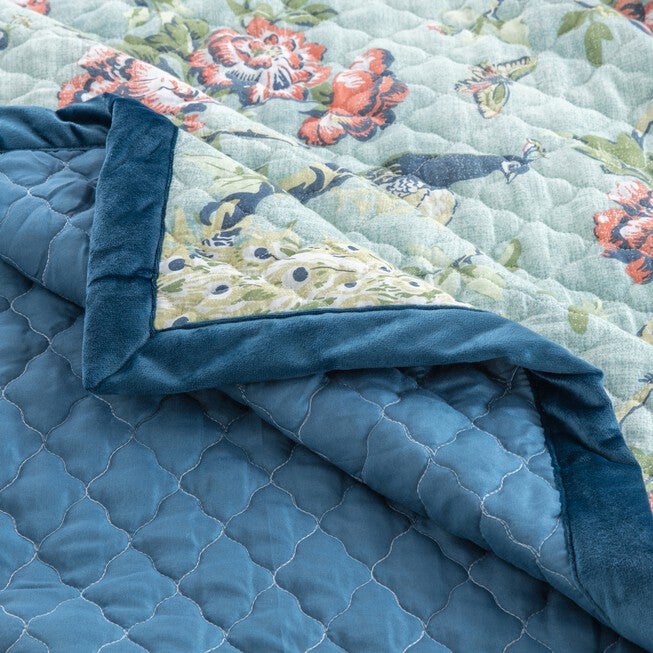 Pavona Velvet Garden Throw Blanket, , alternate image number null