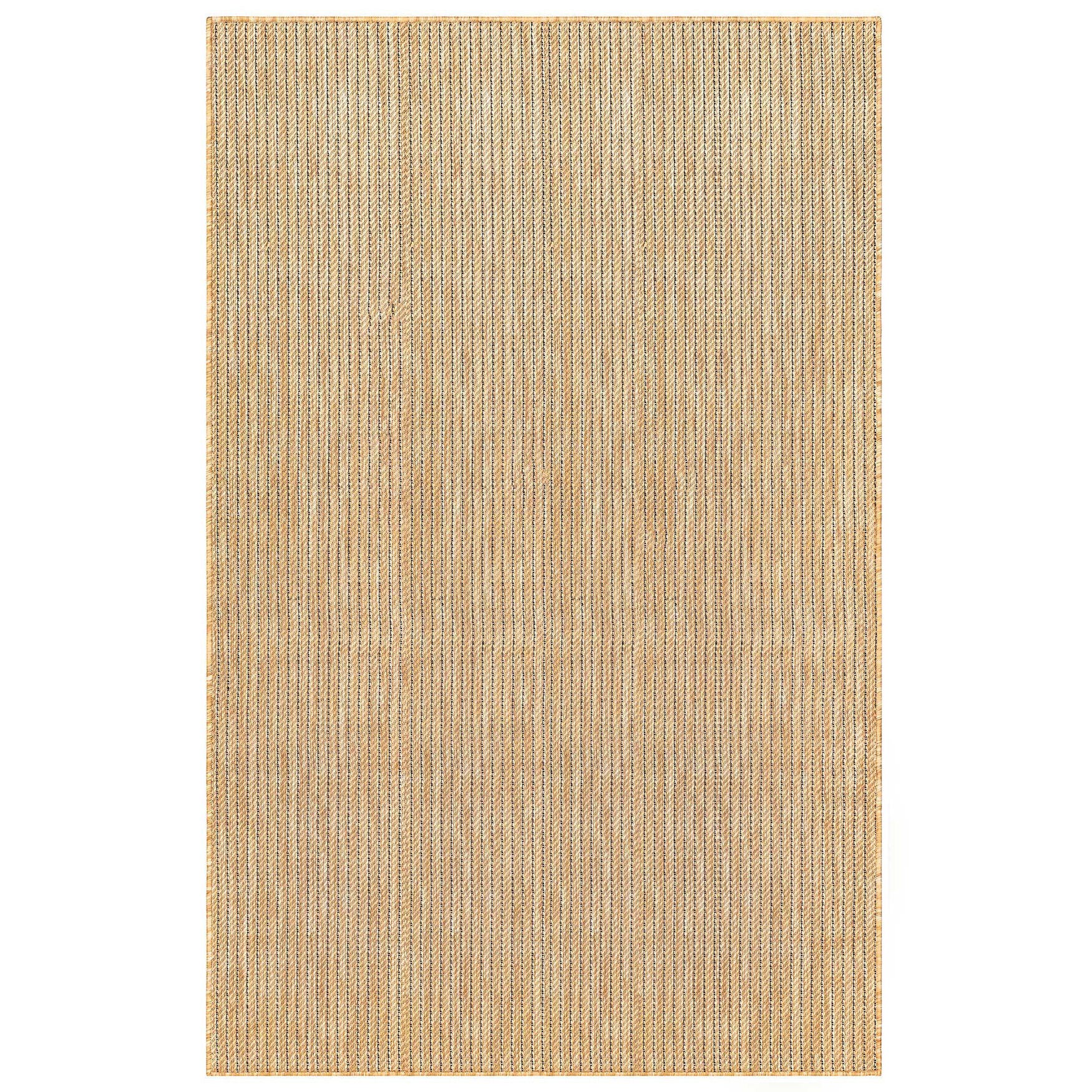 Carmel Texture Stripe Indoor/Outdoor Area Rug Aqua, SAND, hi-res image number 0