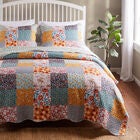 Carlie Calico Quilt Set, BROWN, hi-res image number null