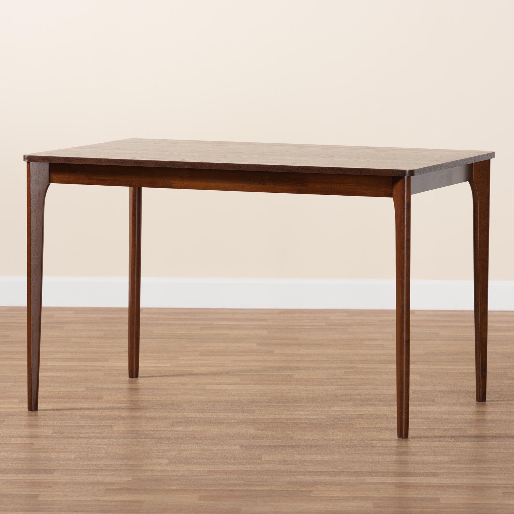 Sherwin Mid-Century Modern Black Finished Wood Dining Table, , alternate image number null