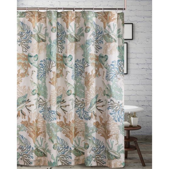 Atlantis Jade Shower Curtain , JADE, hi-res image number null