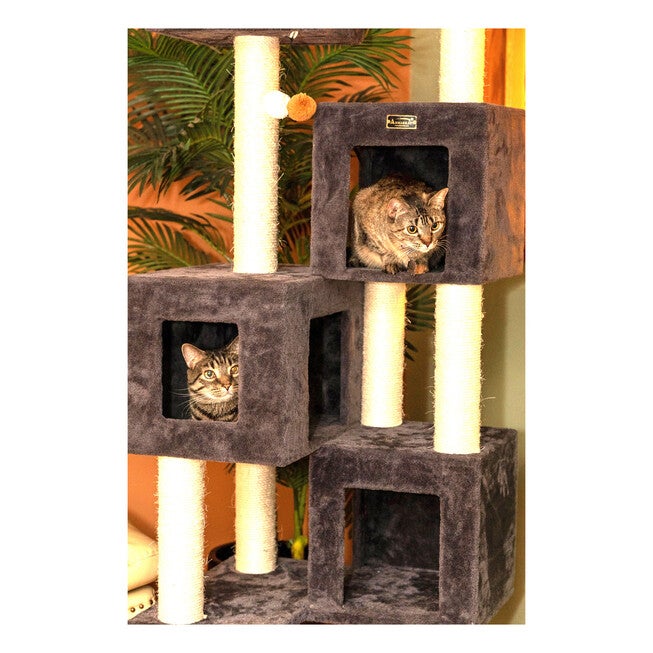 Armarkat Real Wood Griant Cat Tower With Condos For Multiple Cats A8104 Cat Tree, , alternate image number null