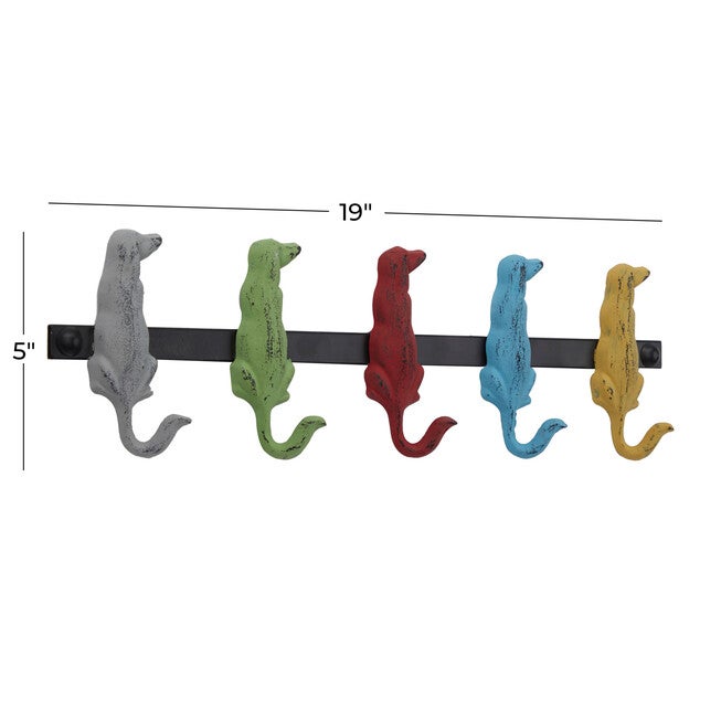 Multi Colored Metal Farmhouse Wall Hook Wall Hook, , alternate image number null