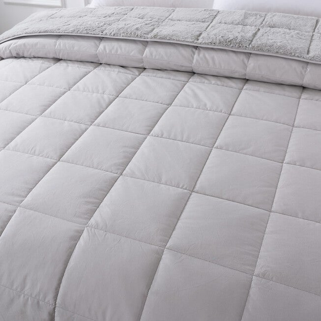 Cozy Down Reversible Blanket, , on-hover image number null