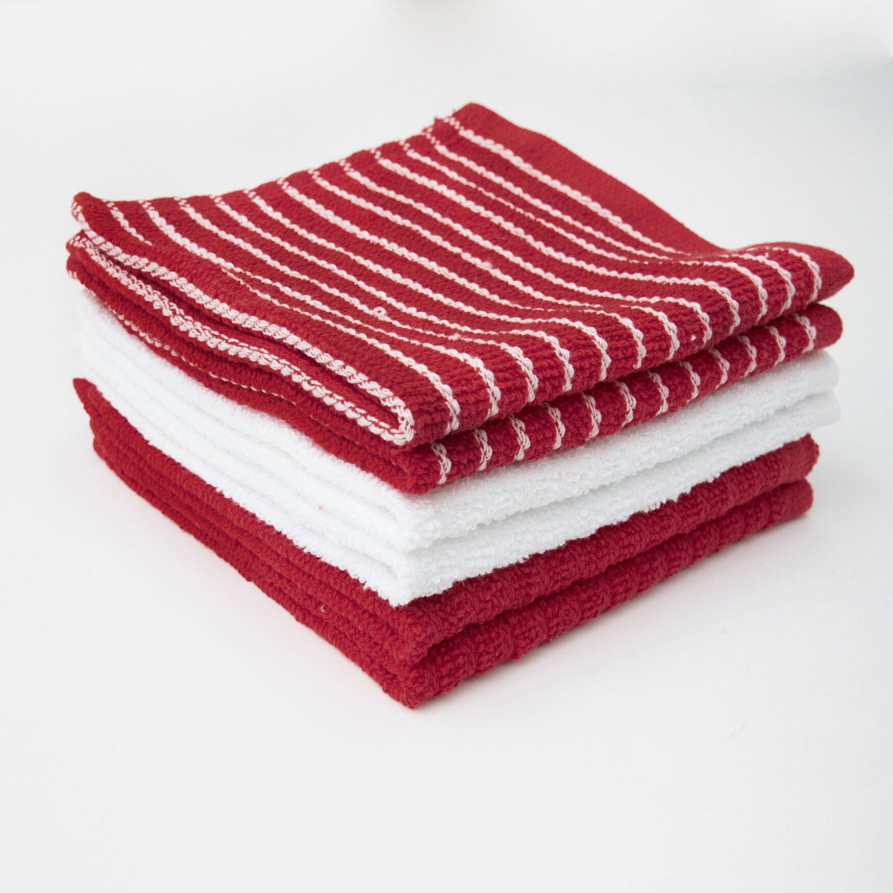 Horizontal Stripe Bar Mop Cloth, Set Of 6 Towel, , on-hover image number 1
