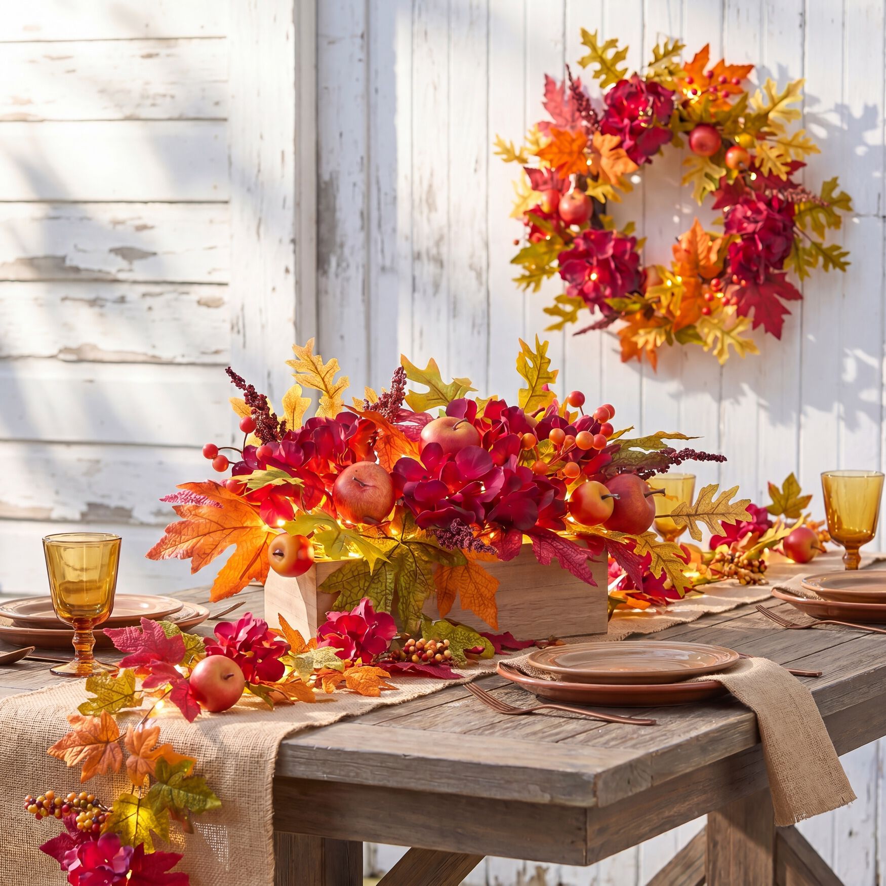 16 inches Pre-Lit Harvest Apple Collection, , hi-res image number 0