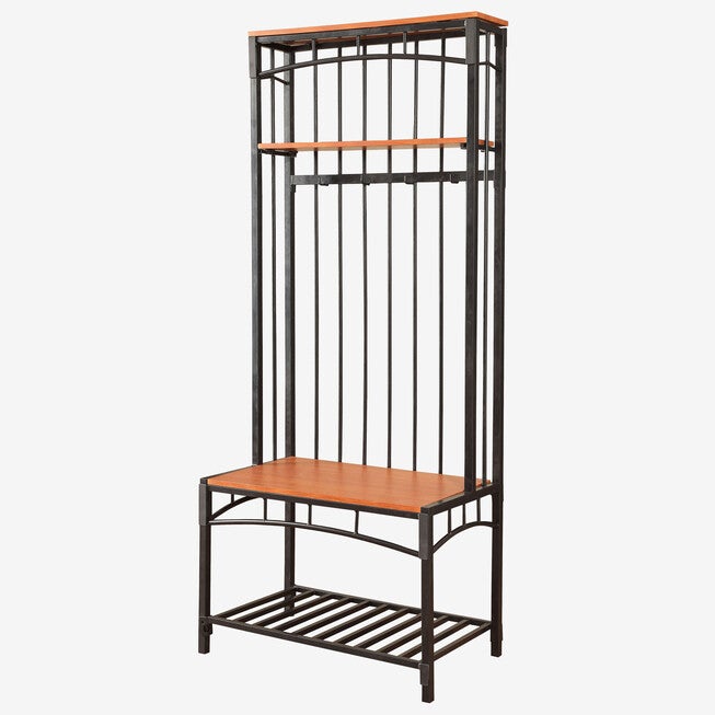 Boltzero Entry Hall Bench, CHERRY BLACK METAL, hi-res image number 0