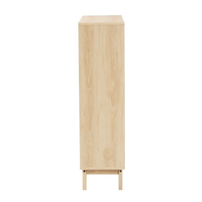 Danina Japandi Oak Brown Finished Wood Bookshelf, , alternate image number 2