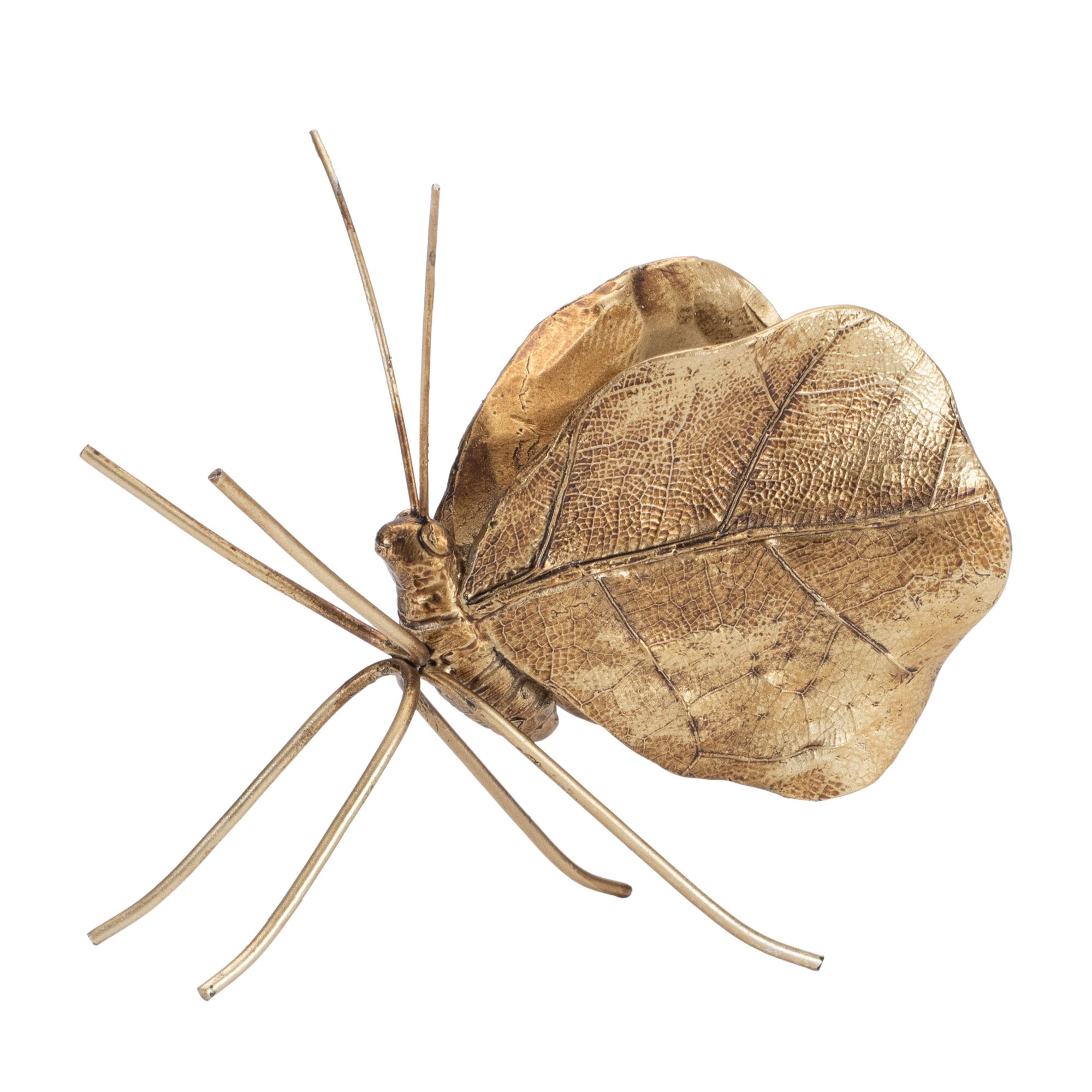 Leaf Butterfly Shelf Sitter (Set of 2), GOLD, alternate image number 2