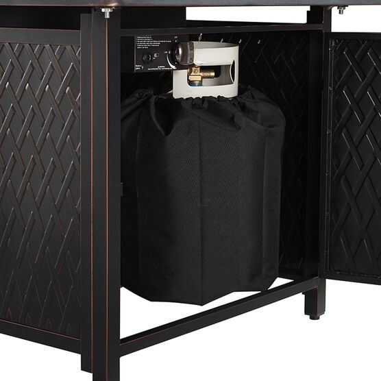 Cartney 32" Square Aluminum LPG/NG Fire Pit, , alternate image number null
