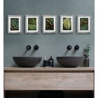 5X 7 Picture Frame W-Mat/8 X 10 Without Mat -Rustic Grey - 5 Units, , on-hover image number null