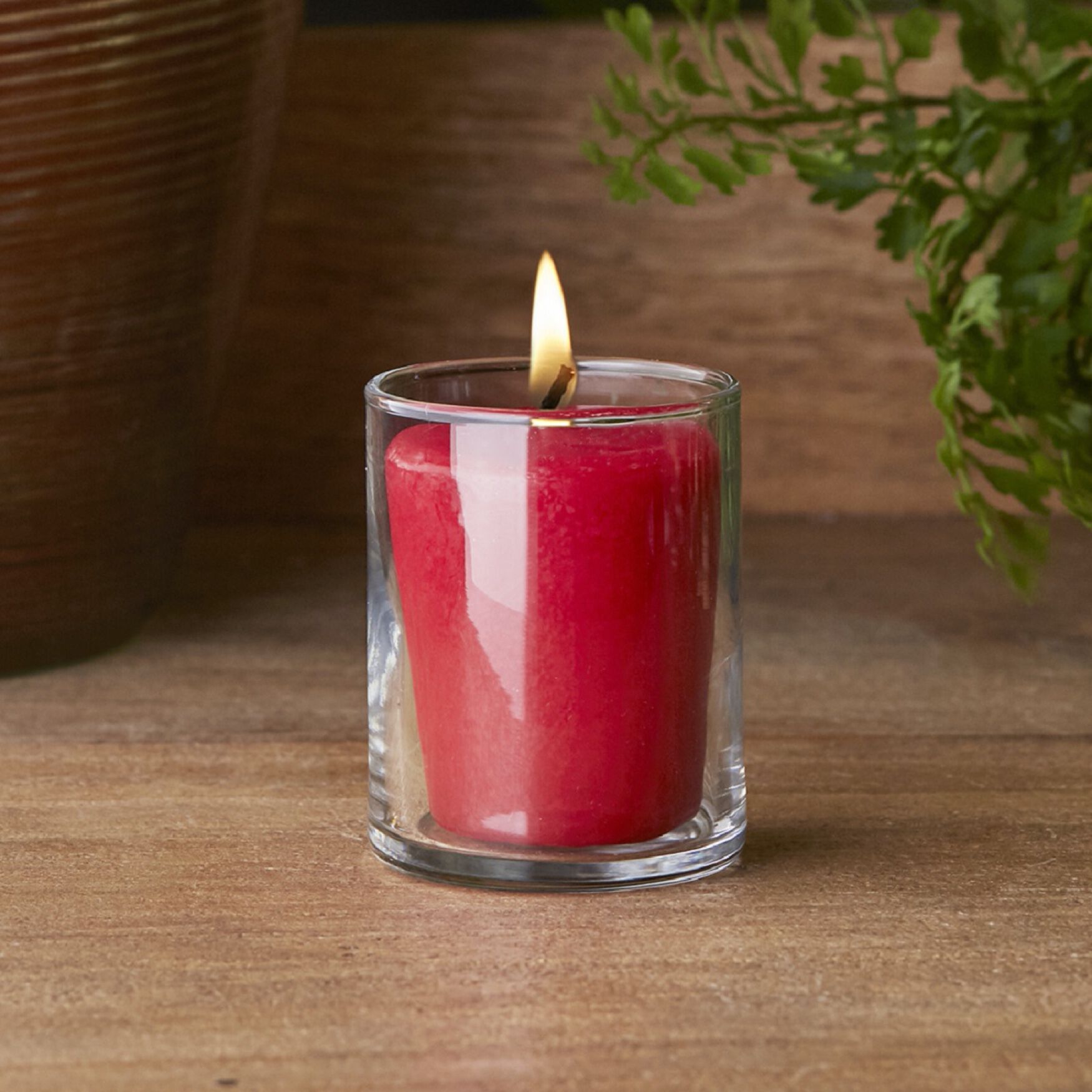 Hollyberry Scented Votive Candle, Set 3, , on-hover image number 1
