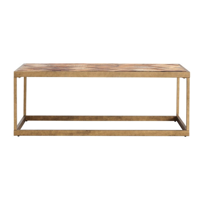 Dorville Patterned Reclaimed Wood Cocktail Table, , alternate image number null