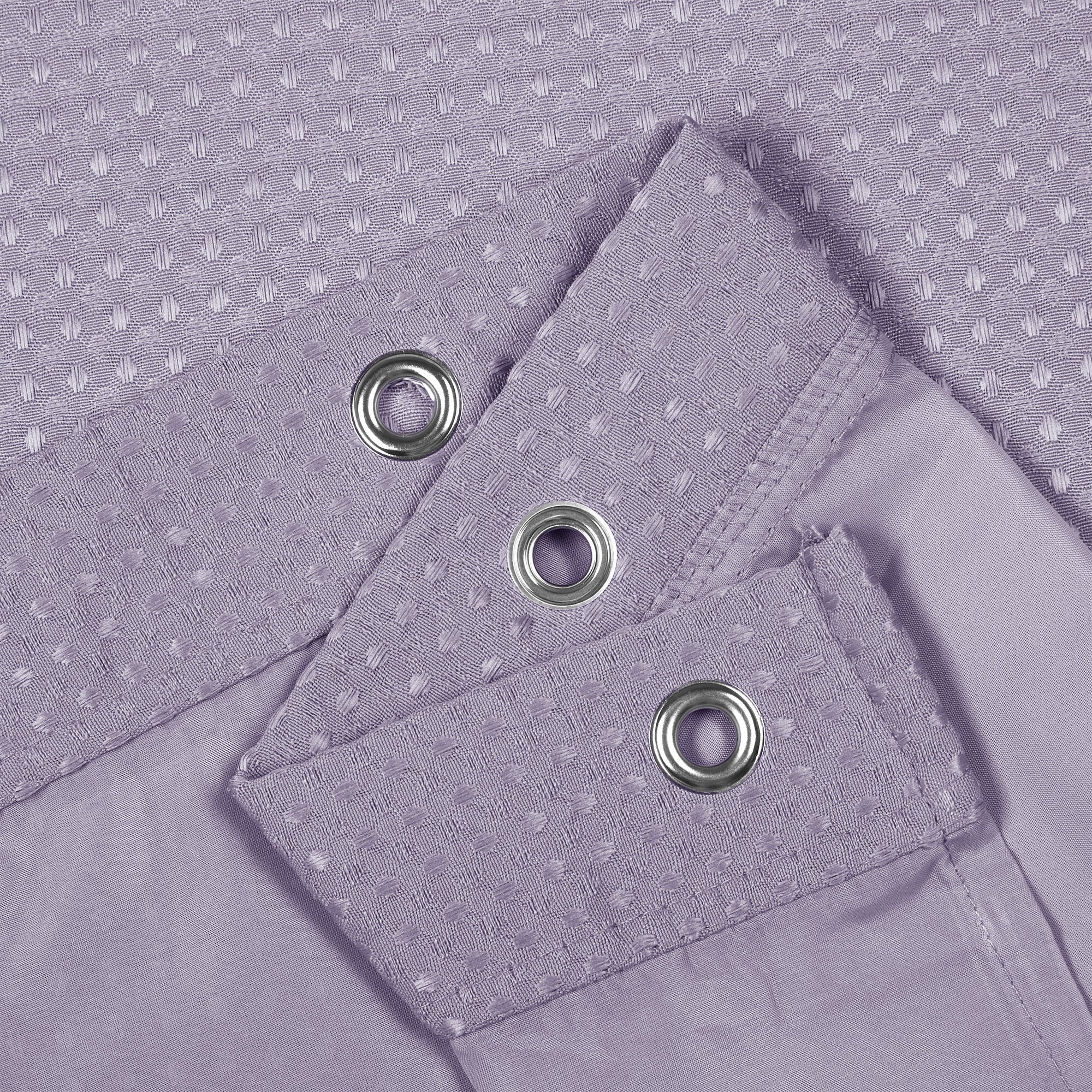 Dobby Waffle Shower Curtain with Snap-in Liner, Hooks included, LAVENDER, alternate image number 4