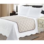 Solid Reversible Quilted Bed Runner Protector, , alternate image number null