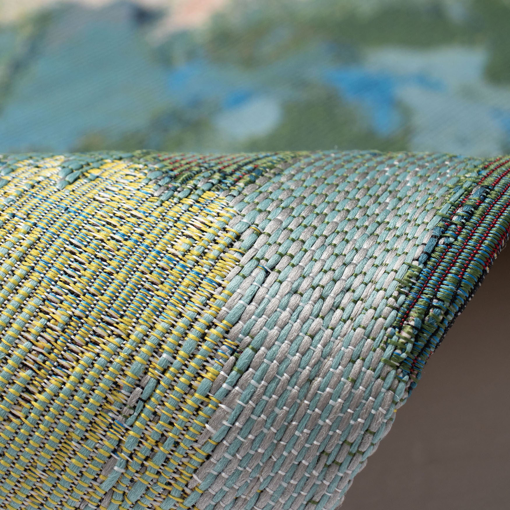 Marina Watercolor Pond Indoor/Outdoor Area Rug Multi, , alternate image number 3