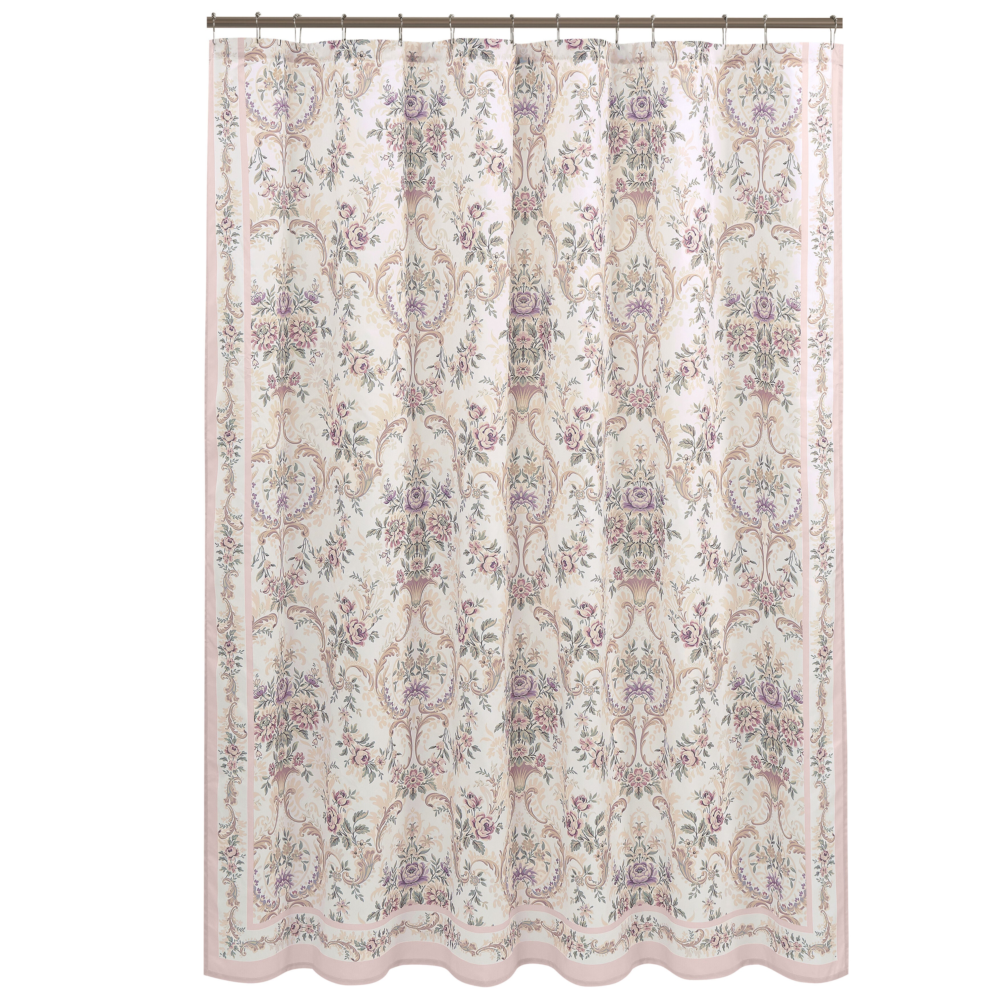 AVANT GARDEN SHOWER CURTAIN, BLUSH, alternate image number 2