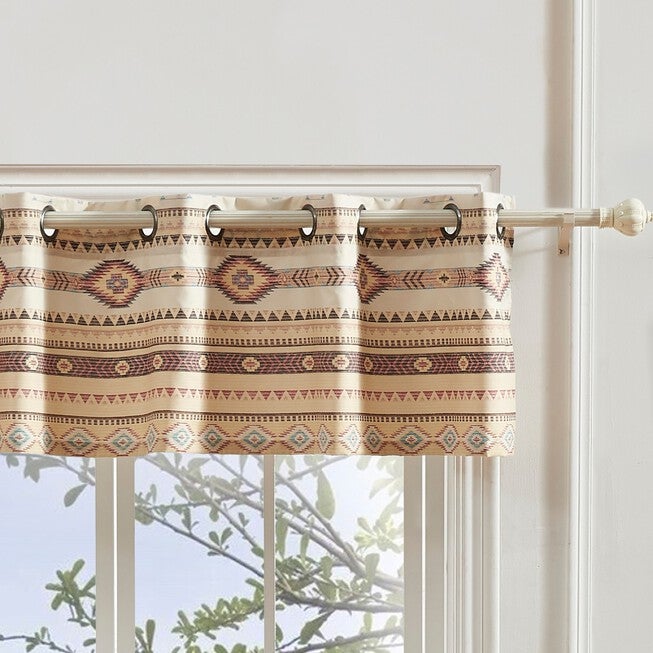 Phoenix Tan Window Valance , TAN, hi-res image number 0