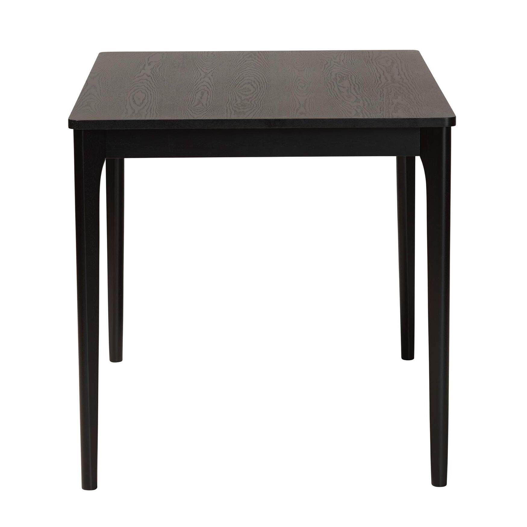 Sherwin Mid-Century Modern Black Finished Wood Dining Table, , alternate image number null