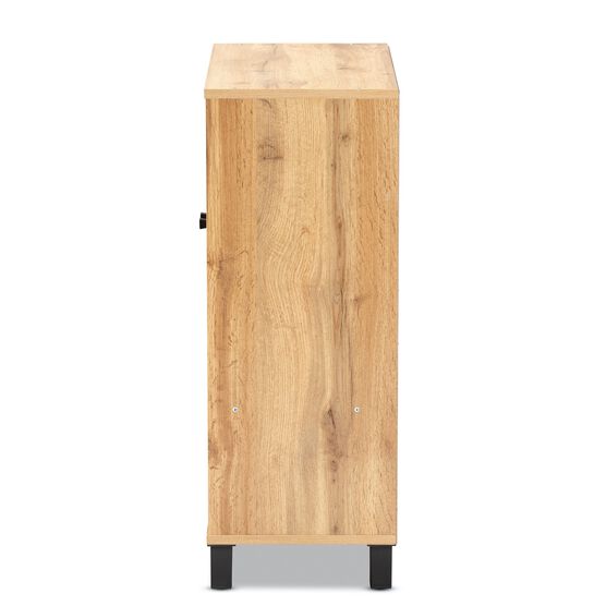 Rossin Wood 2-Door Entryway Shoe Storage Cabinet W Bottom Shelf Furniture, , alternate image number null