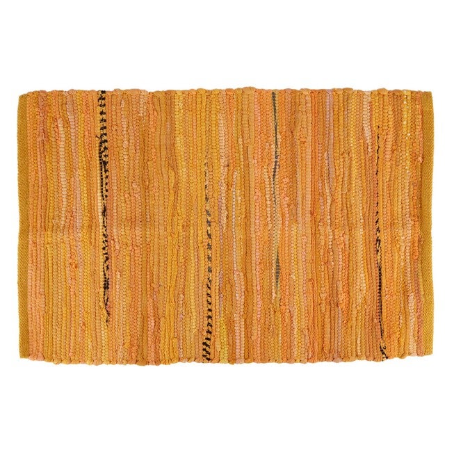 Multi Mustard Rag Rug 50X80Cm, YELLOW, hi-res image number null