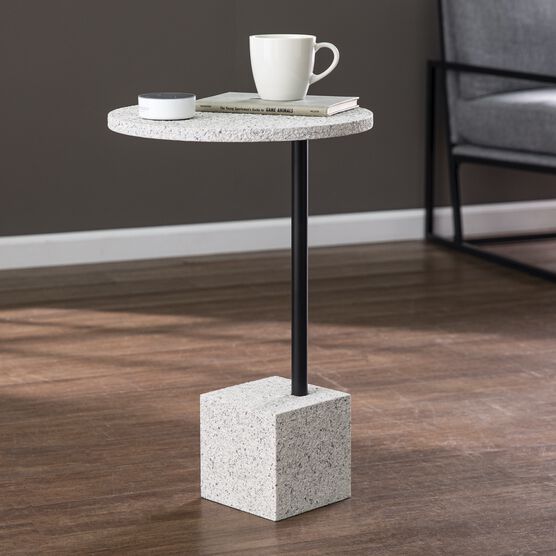 Cromlin Round Accent Table, BLACK, hi-res image number null