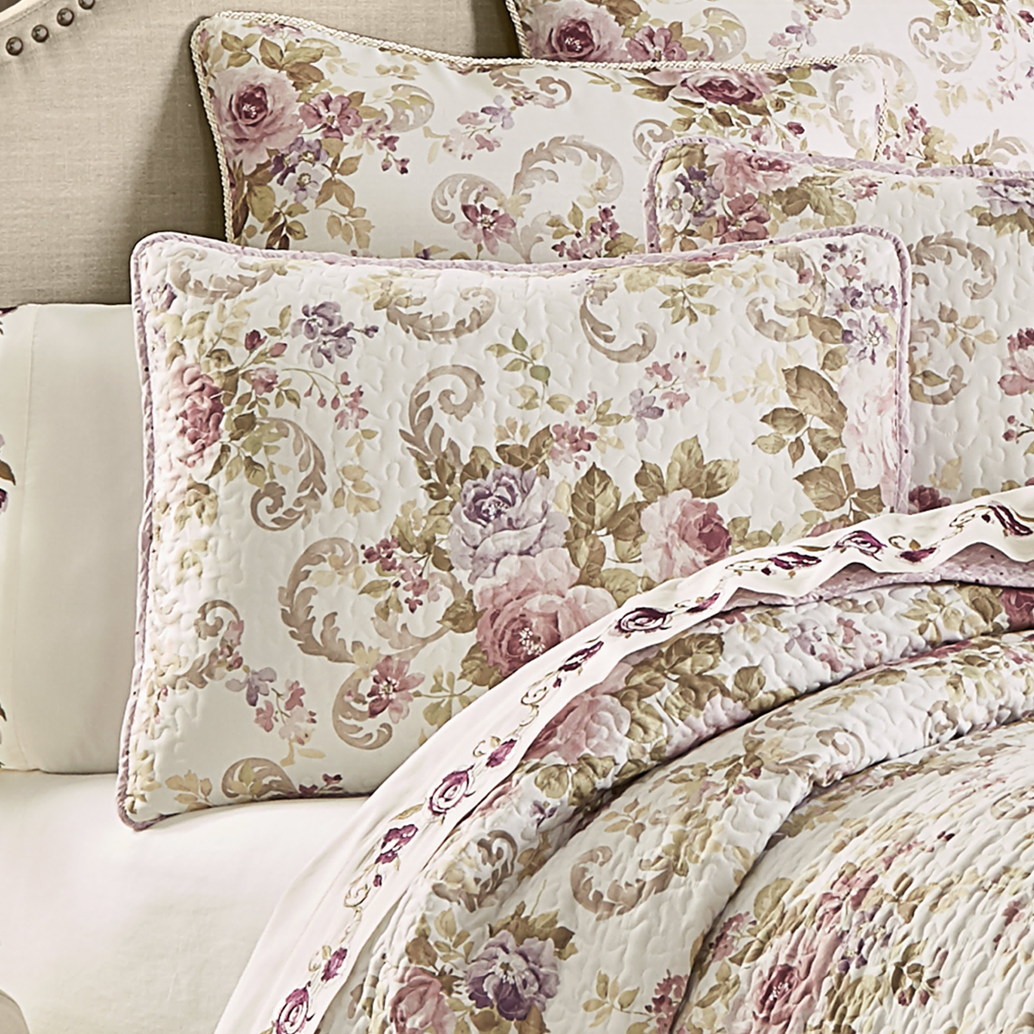 Chambord 3 Piece Quilt Set, LAVENDER, alternate image number null