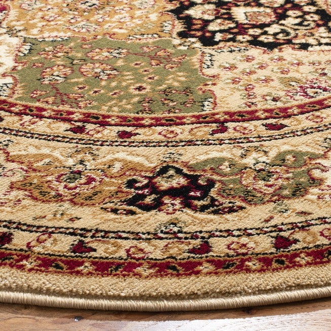 Lyndhurst 221 Multi / Beige 8' X 8' Round Round Rug, , alternate image number null