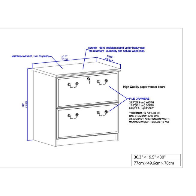 2 Drawer Lateral Filing Cabinets File Cabinet, , alternate image number null