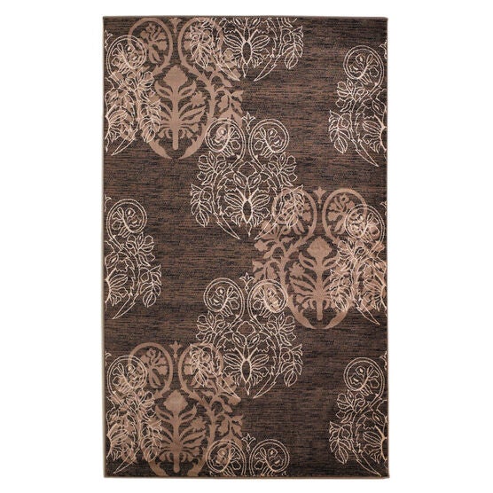 Milan Brown/Beige 5'X8' Area Rug, BROWN BEIGE, hi-res image number null