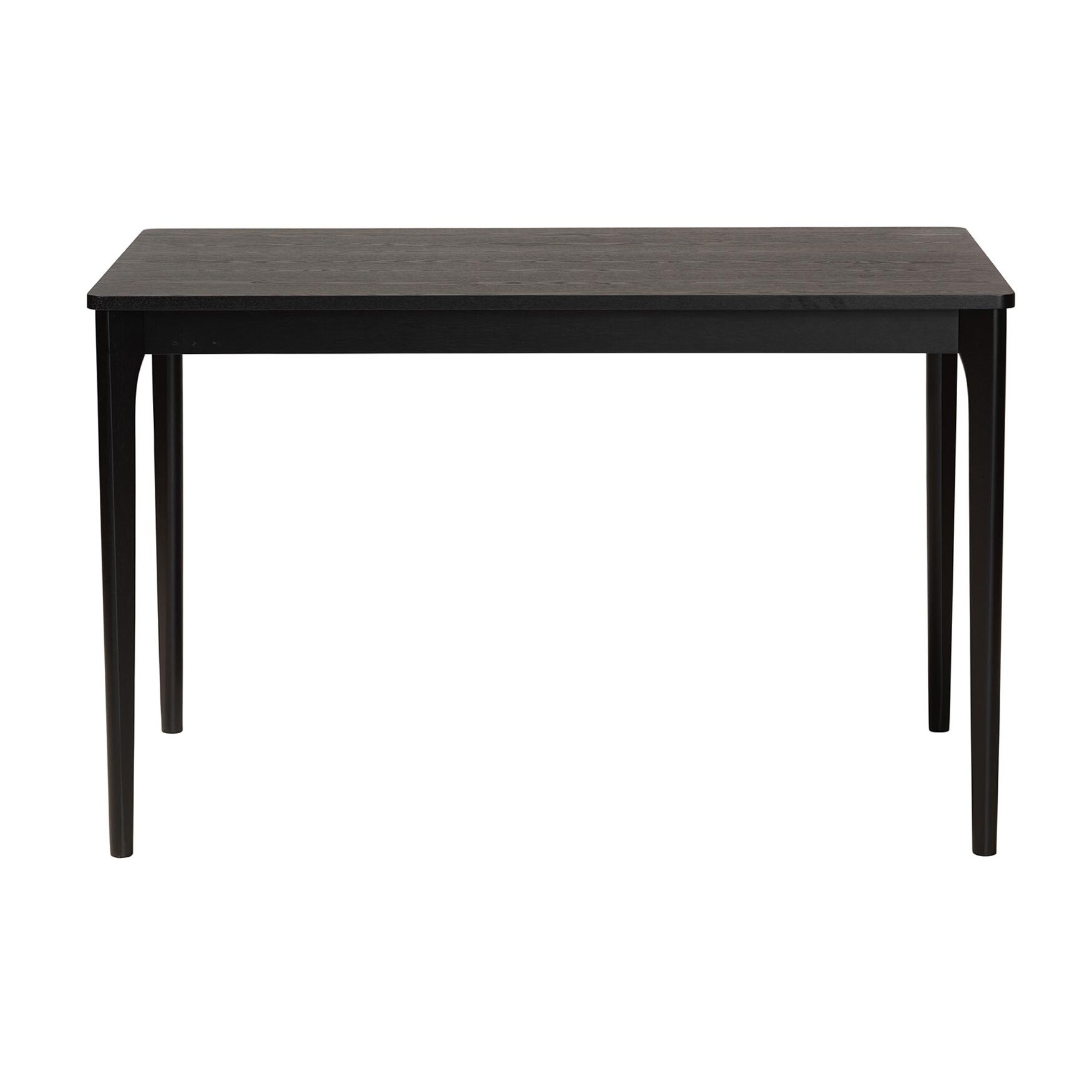 Sherwin Mid-Century Modern Black Finished Wood Dining Table, , alternate image number null