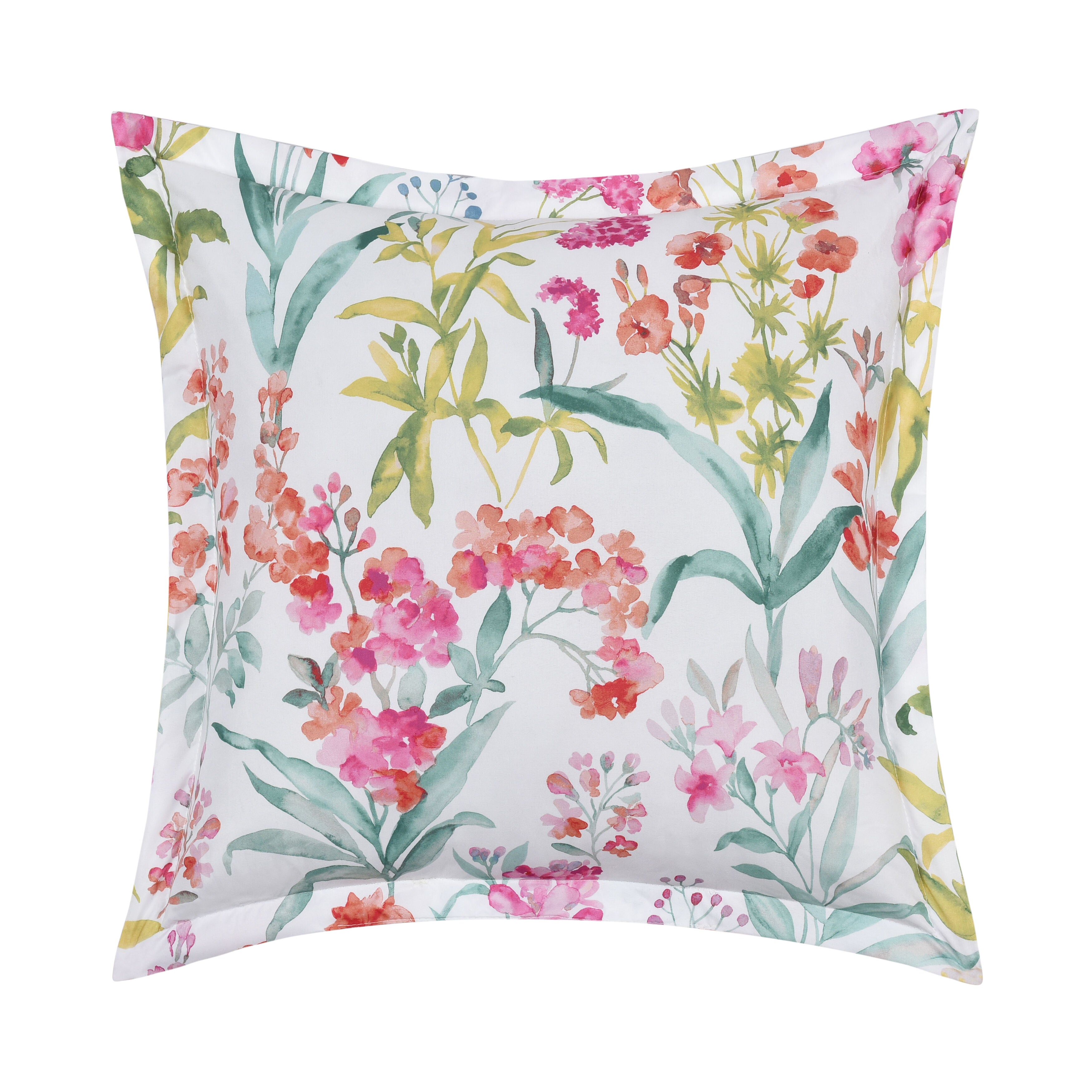 TALLULAH 18 inches SQUARE DECORATIVE THROW PILLOW, PINK, hi-res image number 0