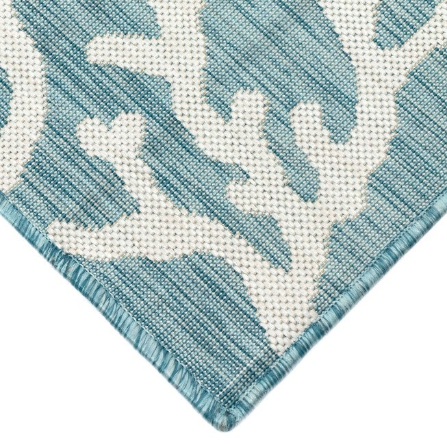 Liora Manne Carmel Coral Border Indoor/Outdoor Rug 23 inchesX7 feet 6 inches, , alternate image number 2