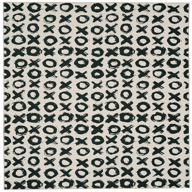 Washable Maybell Ivory/Black Rug, , alternate image number null