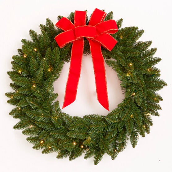 Pre-Lit Arrow Tip Wreath, LIGHTS, hi-res image number null