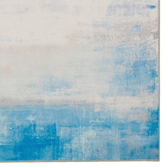 Washable Tiana Ivory/Blue Rug, , alternate image number null