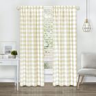 Hunter Rod Pocket Window Curtain Panel, TAN, hi-res image number null