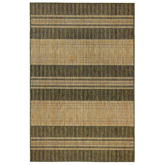 Liora Manne Carmel Stripe Indoor/Outdoor Rug, GREEN, hi-res image number null
