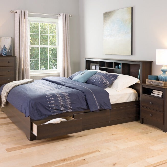 King Mate’s Platform Storage Bed with 6 Drawers, , alternate image number 6