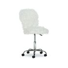 Fulton Faux Flokati Office Chair White, , alternate image number null