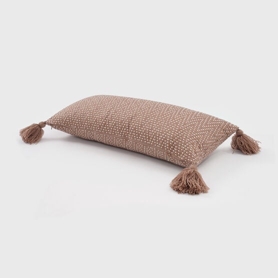 Herringbone Tassel Lumbar Pillow, , on-hover image number null