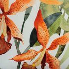 New York Botanical Garden® Indoor/Outdoor Tropical Tigerlily Decorative Throw Pillow 20X20, Pumpkin Multi, , alternate image number null