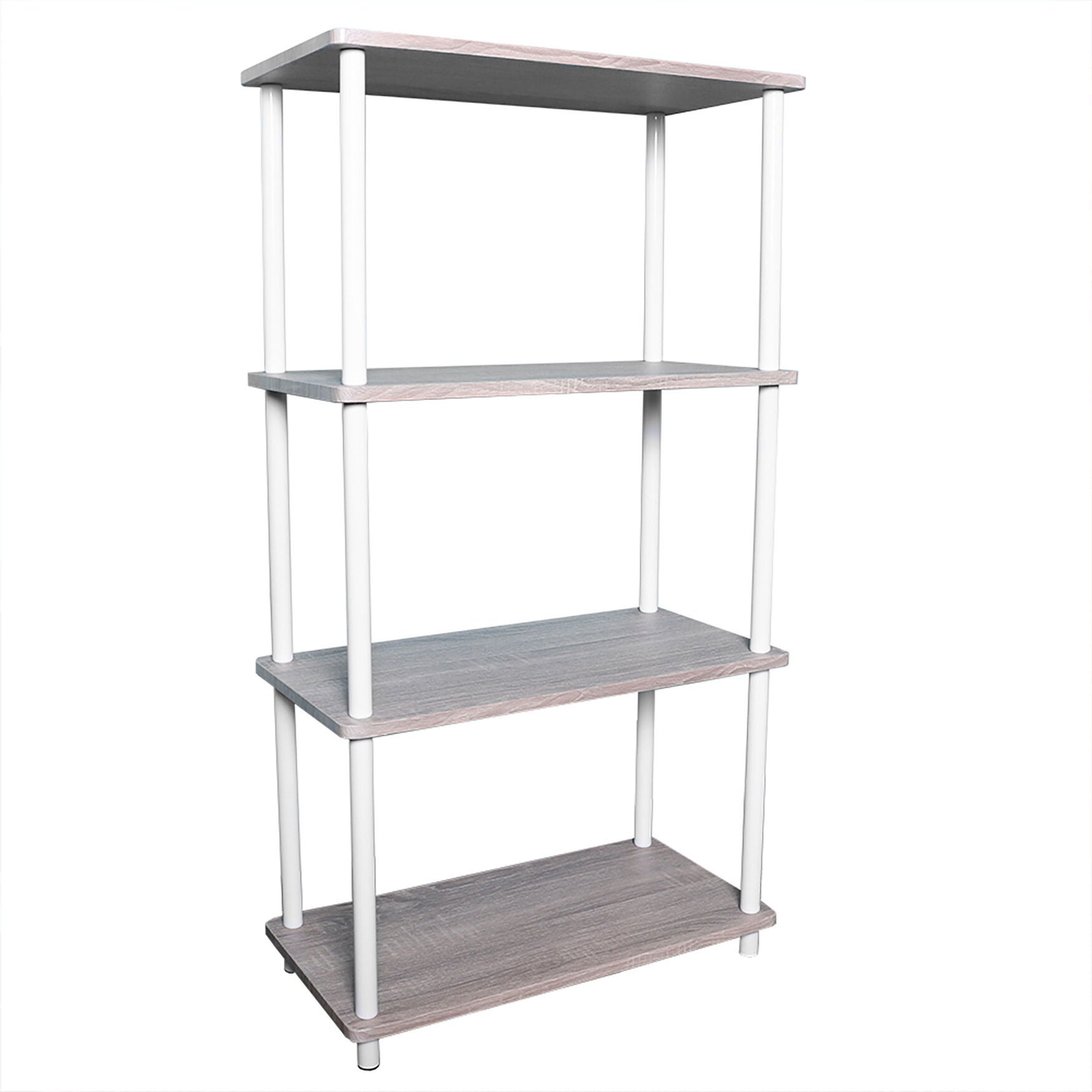 Home Basics Pine Wood 4 Tier Rectangular Corner Shelf, , alternate image number 3