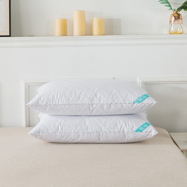 Antimicrobial Feather Pillow, Set 2 Bed Pillow, , alternate image number null