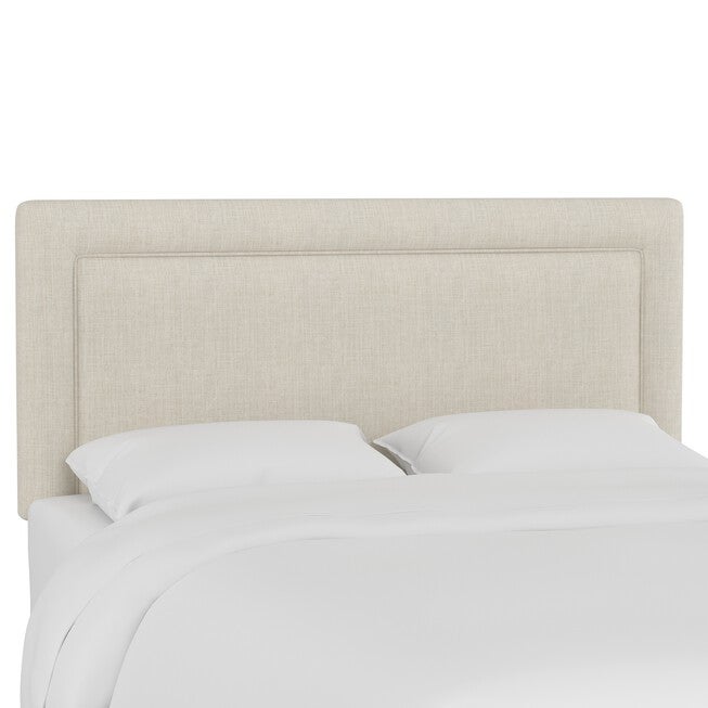 Linen Border Headboard, LINEN TALC, hi-res image number 0