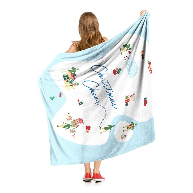 Wb Elf Christmas Cheer Silk Touch Throw Blanket, , alternate image number 5