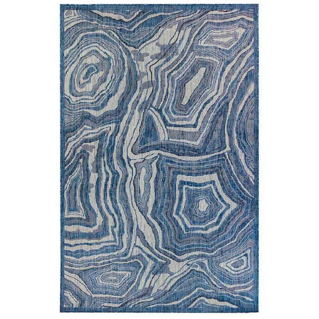 Liora Manne Carmel Agate Indoor/Outdoor Rug, NAVY, hi-res image number null