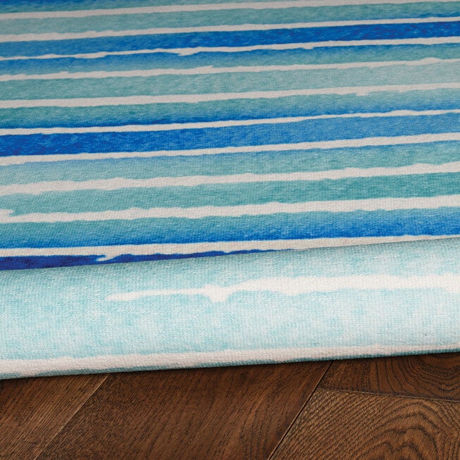 Washable Janna Ivory/Blue Rug, , alternate image number null